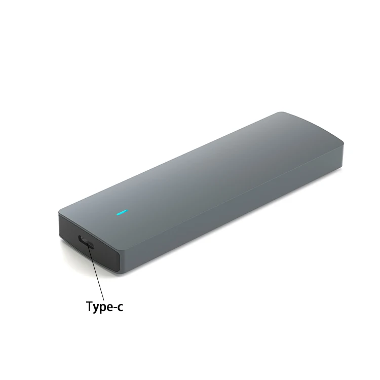 hit productHigh-Speed NVMe M2 Solid State Hard Disk Case Grey Aluminum Mobile External Storage with Reader & Bag New