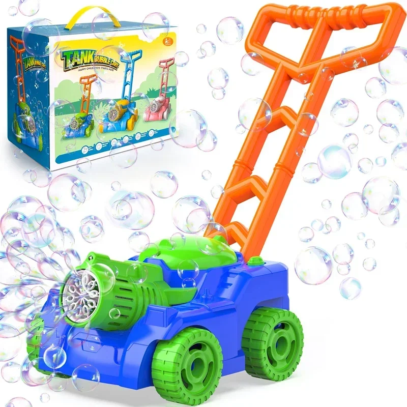 Soap Bubble Tank Trolley Electric Bubbles Car Gun Machine Automatically Bubbles Blowing Outdoor Toys for Girls Boys Children