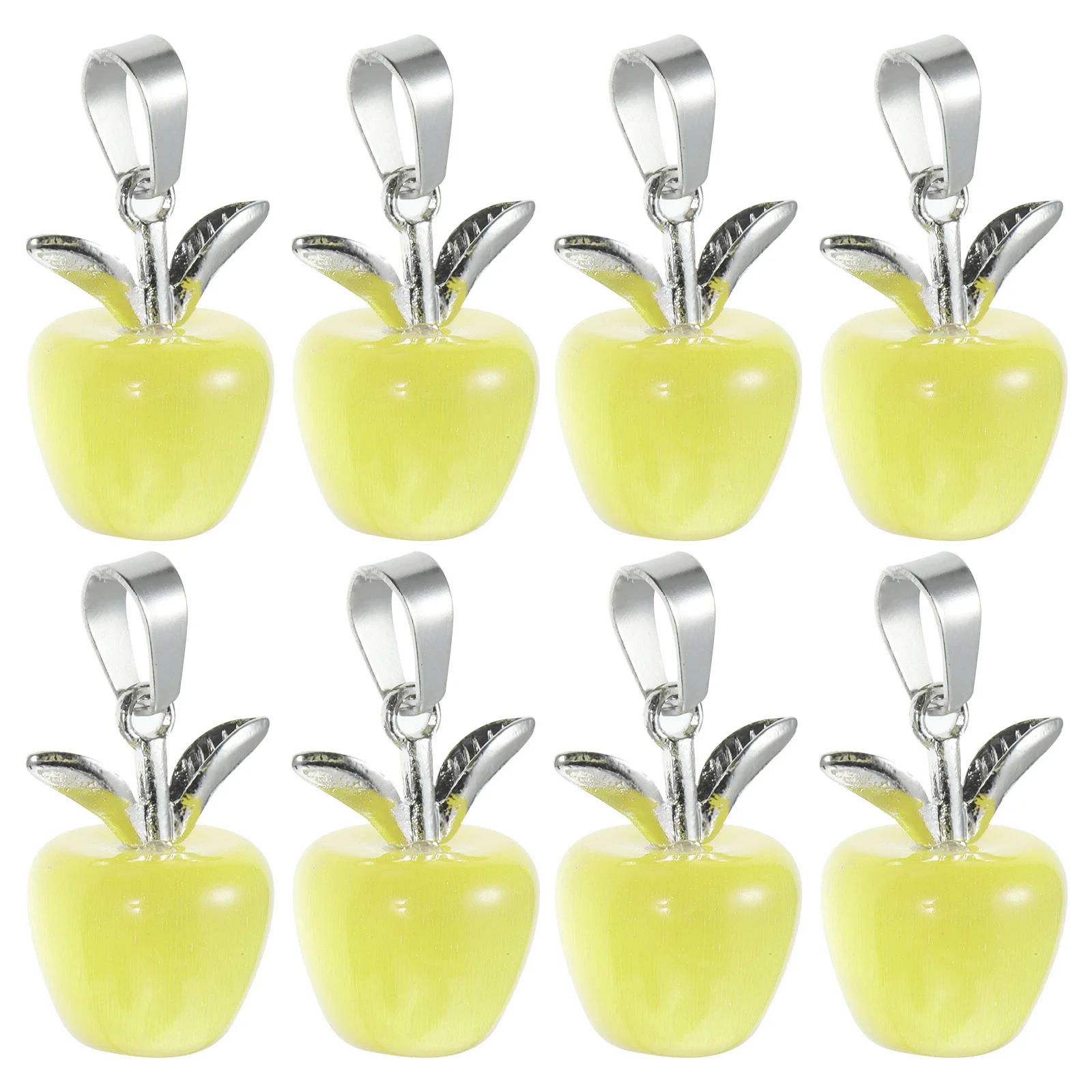 

10 Pcs Opal Pendant Pendants for Jewellery Making Necklaces Keychain Charms Silver Buckle