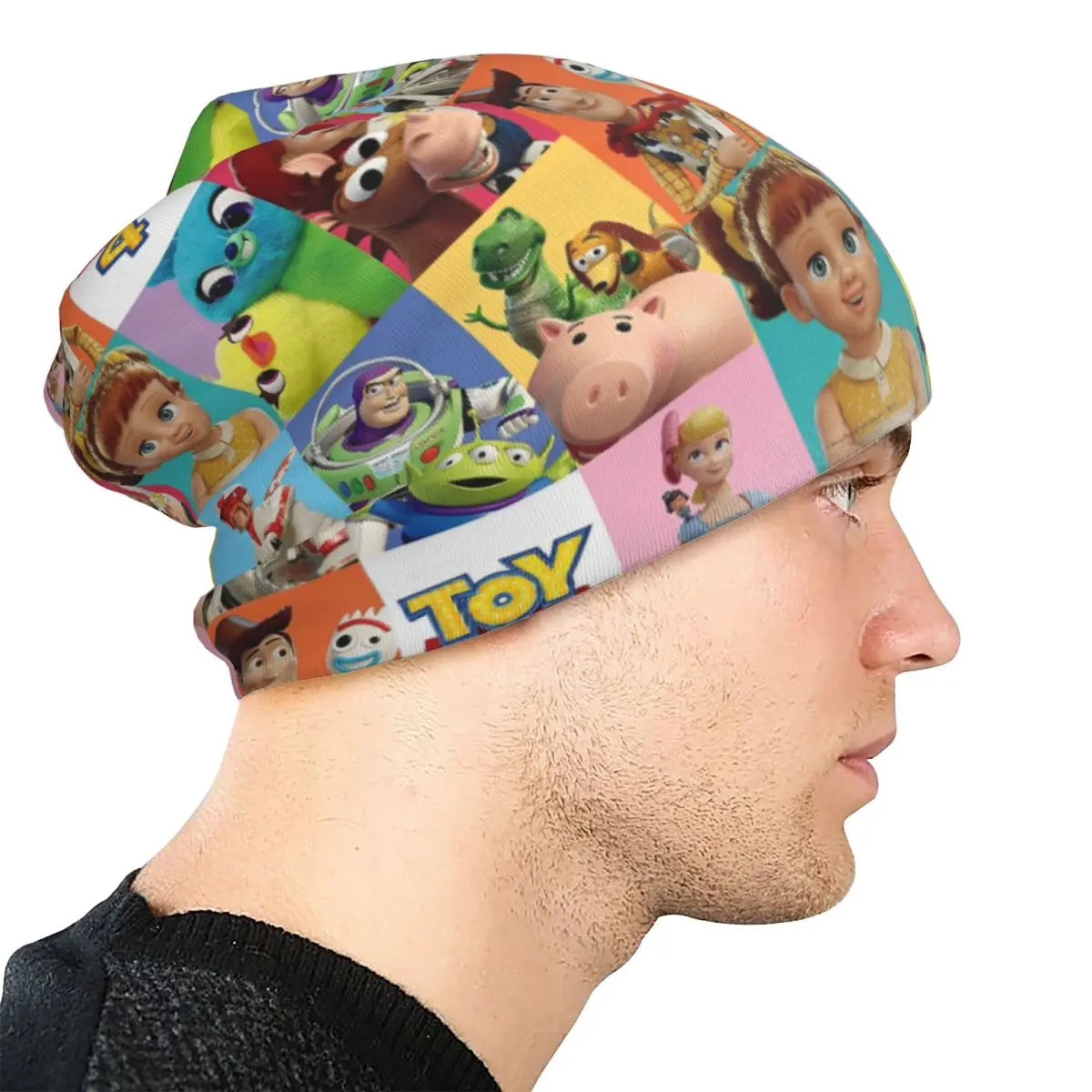 Czapki typu beanie z postaciami z filmu Toy Story, modne czapki uliczne, czapki z daszkiem, czapki dla mężczyzn i kobiet, ciepłe, termiczne, elastyczne.