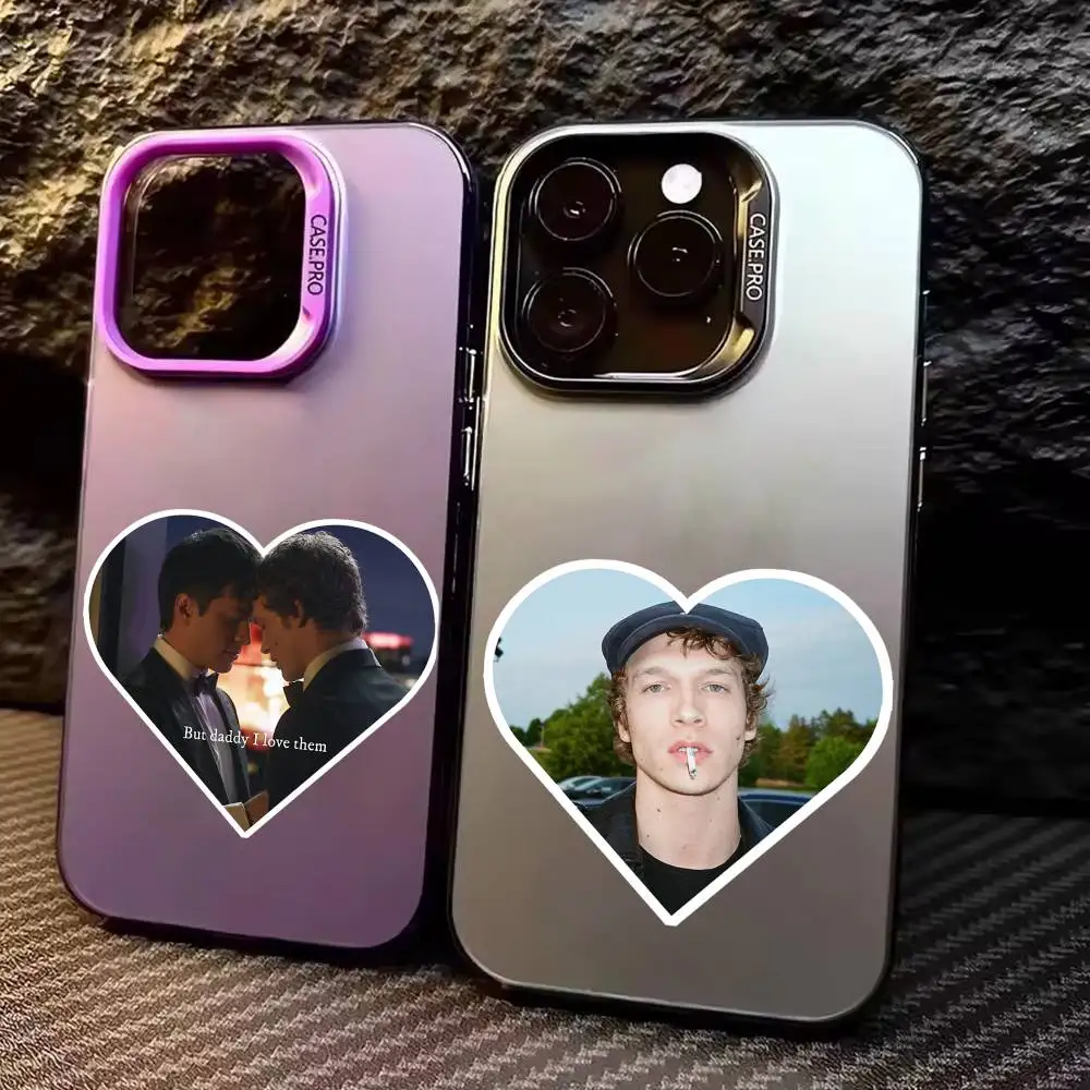 

Heated Rivalry Phone Case For iPhone17,16,15,14,13,12,11 Plus,Pro Max Colored Silver Plated Inside Cover