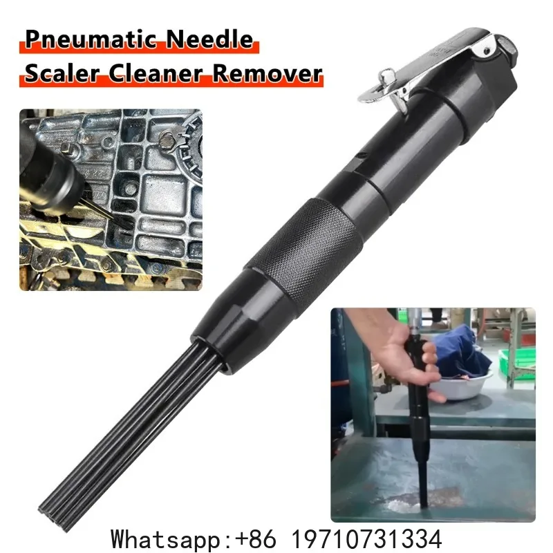 

3mm 12 Needle Pneumatic Air Scaler Rust Weld Slag Removal Tool Portable Air Rust Remover Tools for Rust, Slag & Paint Removal