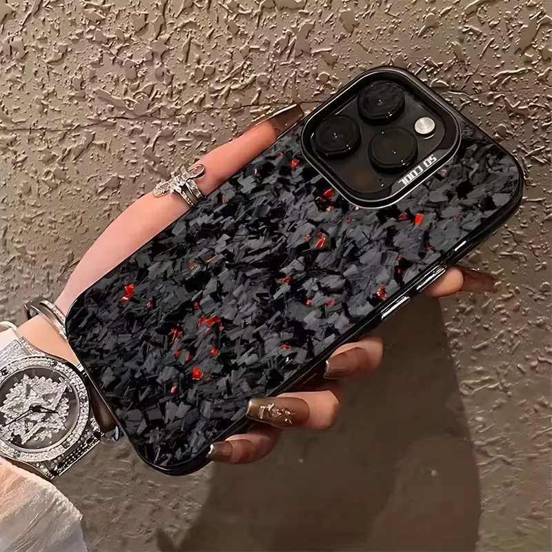 Geometric Carbon Fiber Pattern Phone Case For Xiaomi Redmi Note 14 13 12 11 Pro Plus 5G 12S 11S 10S Redmi 13C 14C 15C 12 Cover view 5