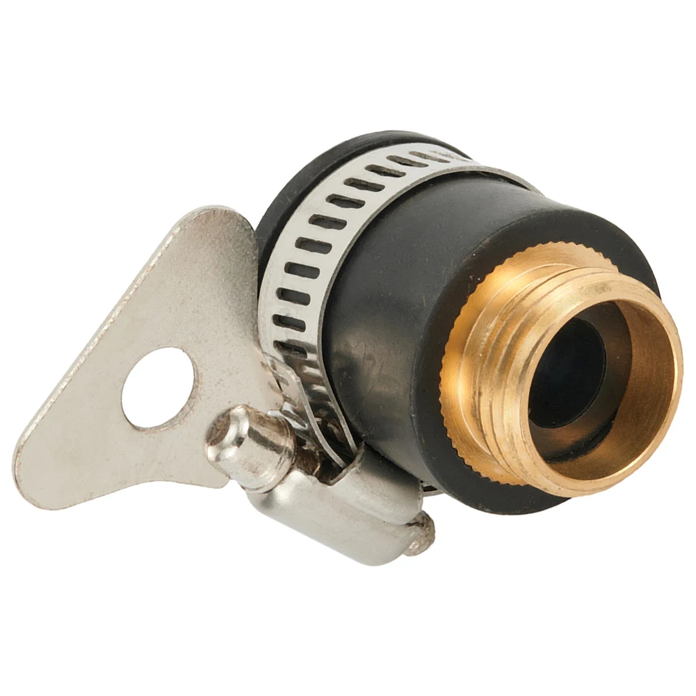 

Faucet Adapter Tap Connectors Black Brass Rubber Stainless Steel Studio Garden Tool Room For 1/2inch To 3/4inch