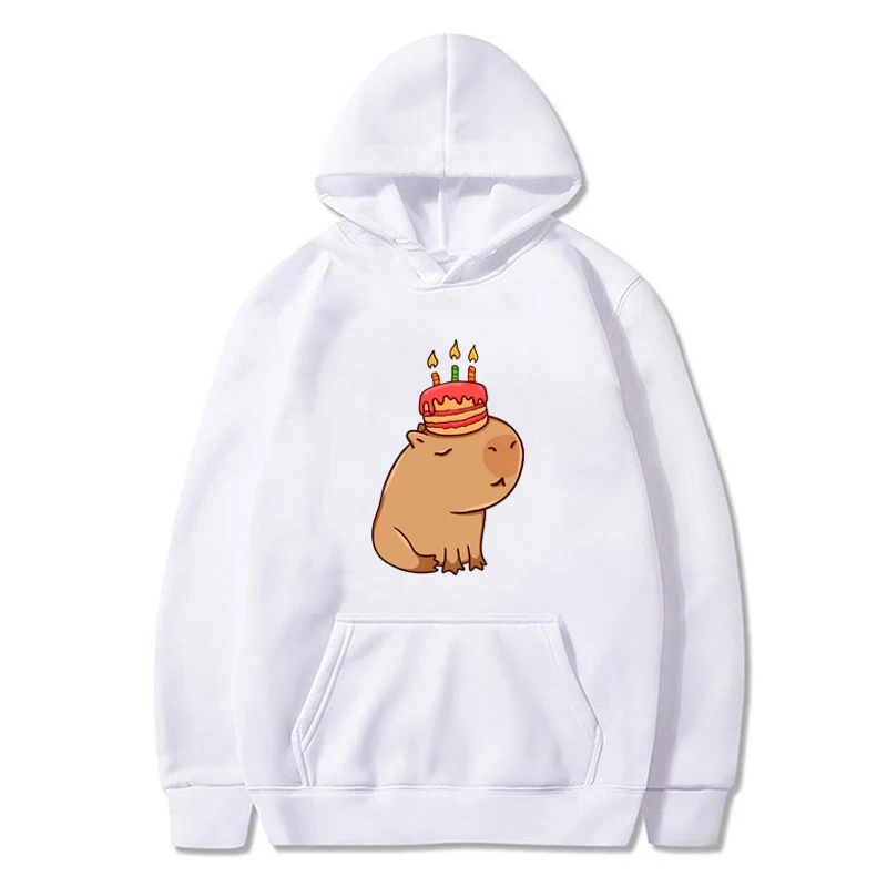 Cute Capybara Graphic Hoodies Kawaii Capybira Cartoon Print Unisex Sweatshirt Fashion Streetwear Casual Soft Women Men Hoody