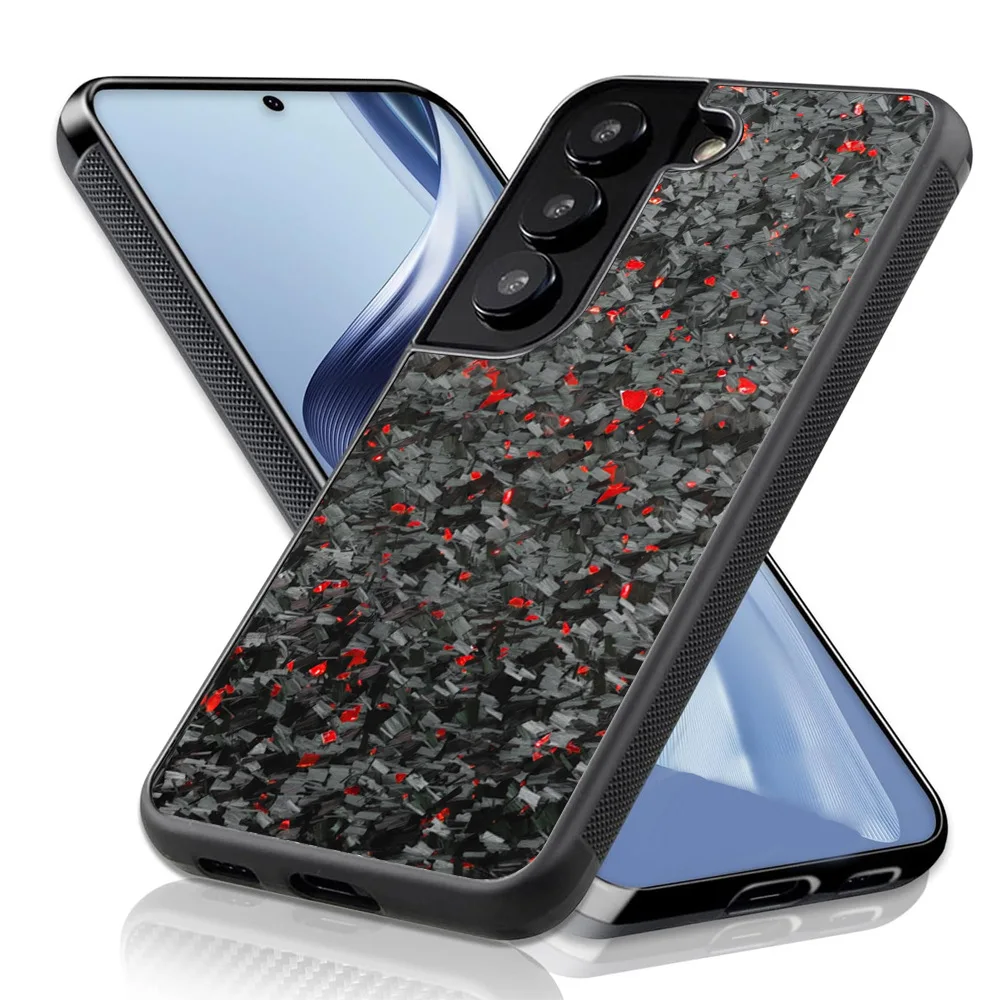 Anti-slip Case Cover Real Forged Carbon Fiber Phone Case for Samsung Galaxy S22 S23 S24 S25 S26 Ultra S25 S26 Plus Cover