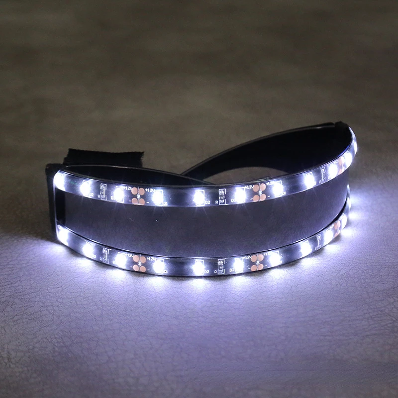 NEW LED Luminous Glasses with Bright LED Strip Light Material for Cosplay Party Bars Dances KTV Holiday Decor Performance Props