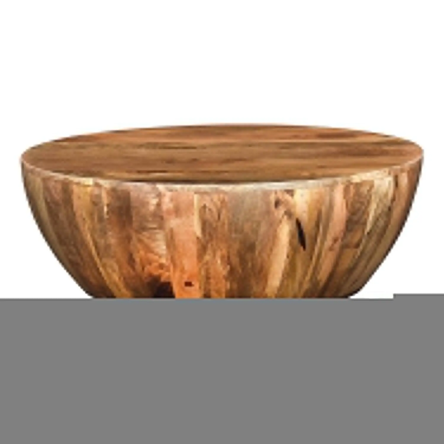 

Круглый журнальный столик из мангового дерева, 35,5 дюйма, темно-коричневый, на заказ