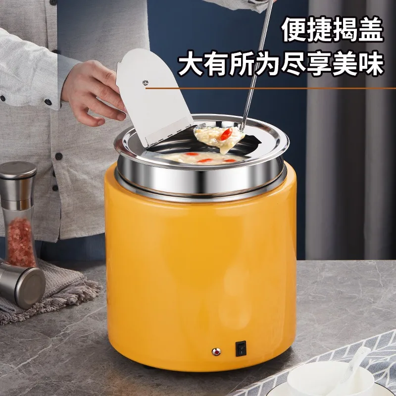 Commercial Electric Soup Warmer Stainless Steel Heating Pot For Hotel Buffet Breakfast Soup Holdings