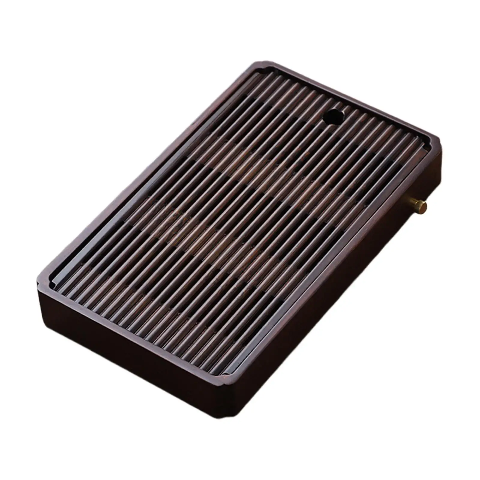 Chinese Bamboo Tea Tray with Water Storage Box Easy to Clean Style Bamboo Drip