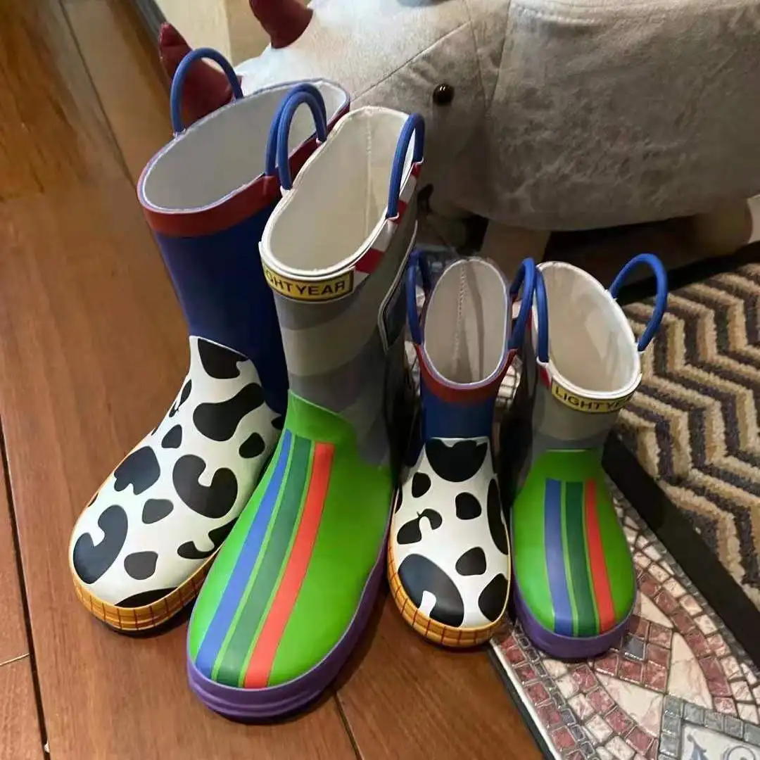 Diseny cartoon kids Toy Story stivali da pioggia stivali da pioggia per studenti scarpe moda per bambini scarpe corte antiscivolo