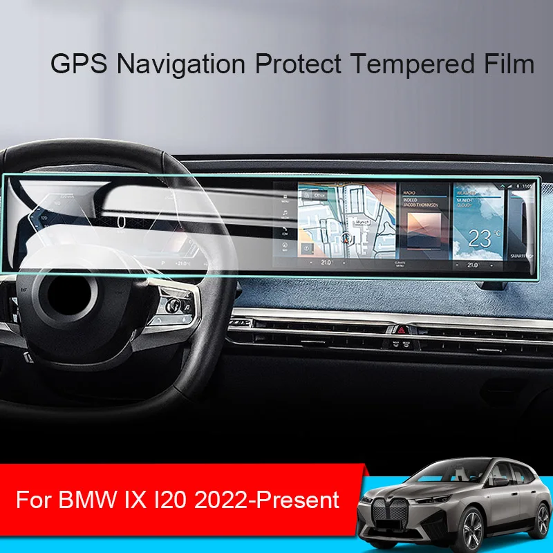 

Car GPS Navigation Screen Protect Tempered Film For BMW IX I20 2022-Present Auto Dashboard Display Sticker Accessories