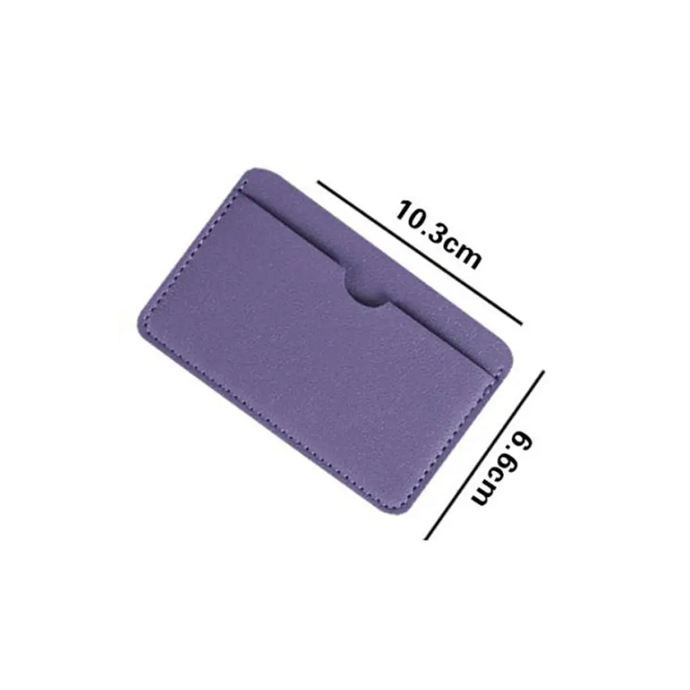 Ultra Slim PU Leather Card Holder Compact Mini Smooth Texture Credit Card Case Portable Lightweight Bank Card Holder Daily Carry