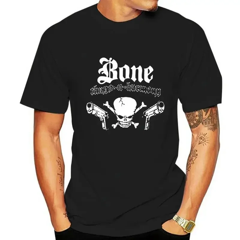 THUGS Bone Thugs N Harmony Skull Black Men Tees Size XS-4XL Rock Hip-hop T Shirt Streetwear Unisex Tops