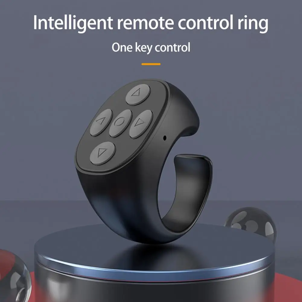 Remote Control Ring Mini Wearable Long-distance Page Turning Universal Wireless Mobile Selfie Lazy Artifact for Travel