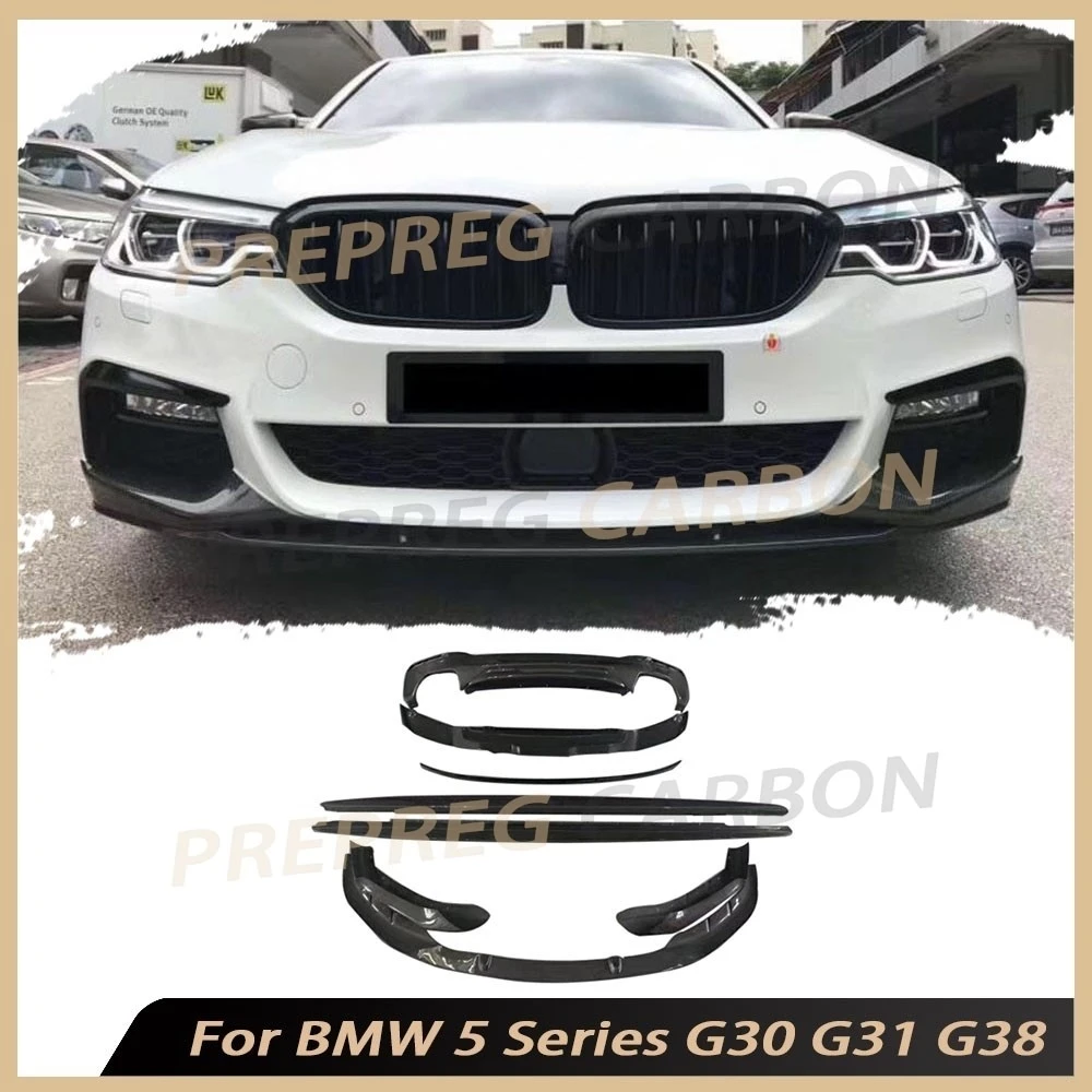 

Carbon Fiber for BMW 5 Series G30 G31 G38 M Tech M Sport 2017 2018 Front Lip Splitters Rear Diffuser Spoiler Body Kits