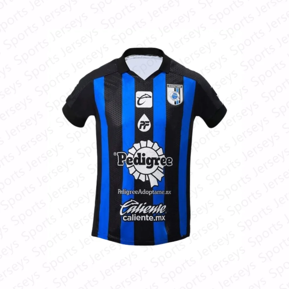 Queretaro-Maillot de sport à manches courtes et col en V pour homme, t-shirt de football, polo