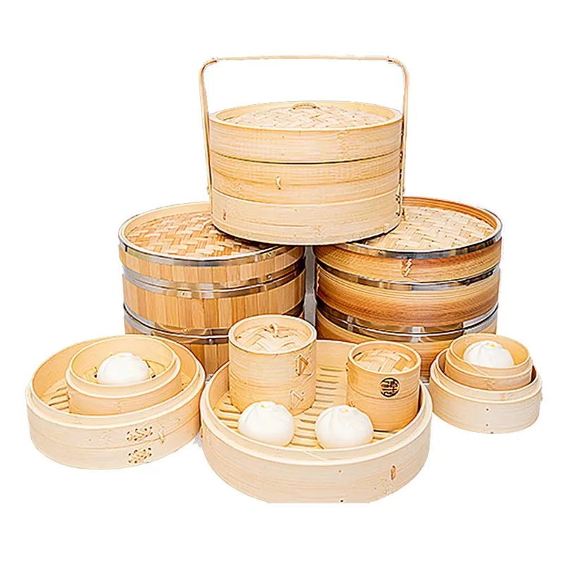 

Food rice dumplings wooden steamer basket pot