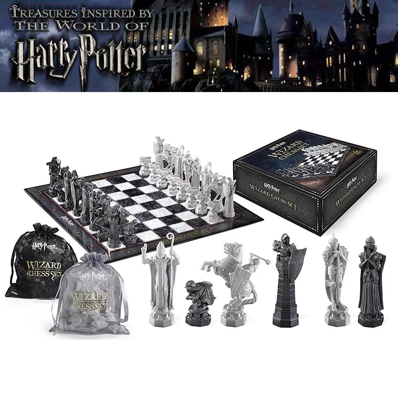 Board Game Harry Potter Anime Periphery Wizard Chess Hogwarts Three-Dimensional Character Magician Chess Card Boys Birthday Gift