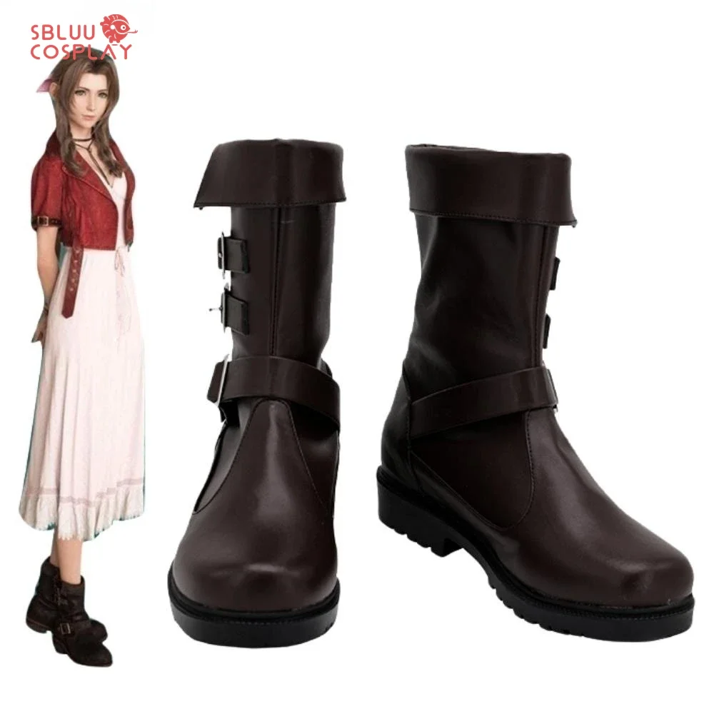 

Cosplay Final Fantasy Ⅶ FF7 Aerith Gainsborough Cosplay Shoes Custom Made Boots