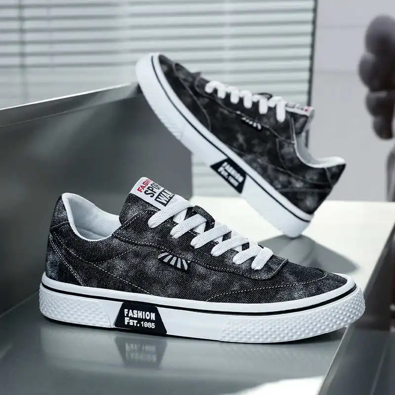 

Обувь из экокожи на резиновой подошве, мужские серые кроссовки в повседневном стиле, мужские кроссовки, спортивные кроссовки для здоровья, студенческие теннисные модели Sapateni