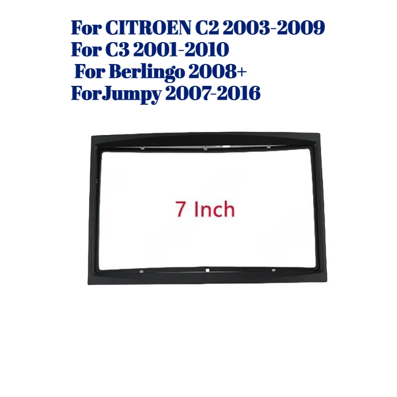 

Car Fascia Radio Panel for CITROEN C2 2003-2009 / C3 2001-2010 / Berlingo 2008+ / Jumpy 2007-2016 | Dash Kit Plate Adapter