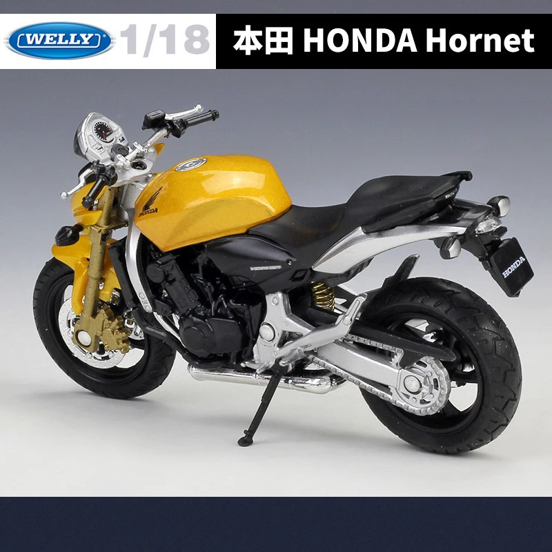 WELLY 1:18  HONDA Hornet Simulation Alloy Motorcycle Model  - Suitable for Children's Toys and Collections