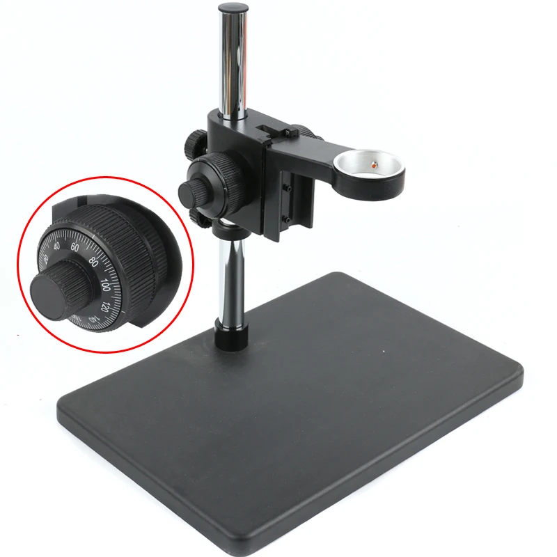 50mm Diameter Fine Adjustable Focusing Holder 25mm Column Basic Desktop Stand For Industrila HDMI USB Video Microscopic Camera