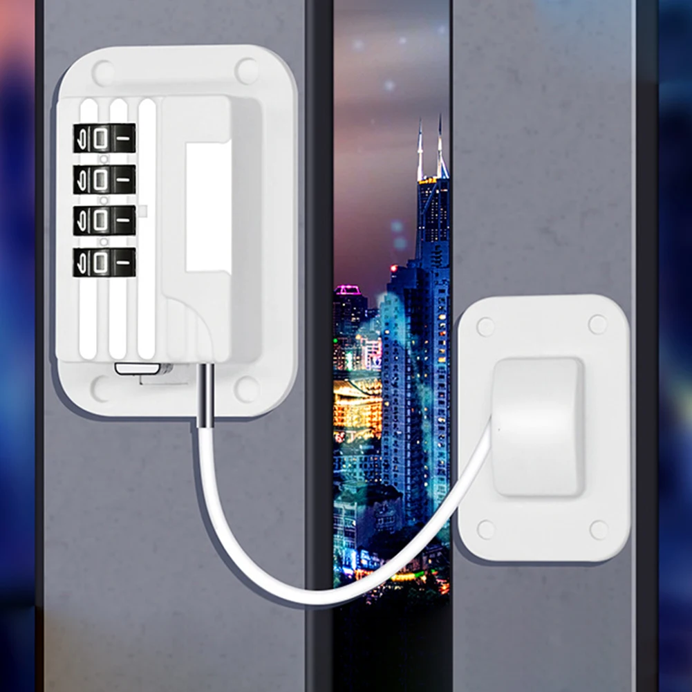 

Cabinet Latches No Drilling Refrigerator Combination Lock Adhesive Kids Proof for Cupboards Wine Coolers