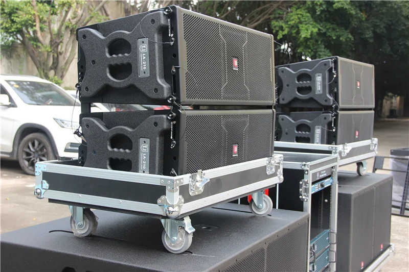 Combo LA-210 Altavoz Pasivo Dual de 10 Pulgadas con Subwoofer de 15 Pulgadas, Sistema de Sonido para Escenarios en Vivo