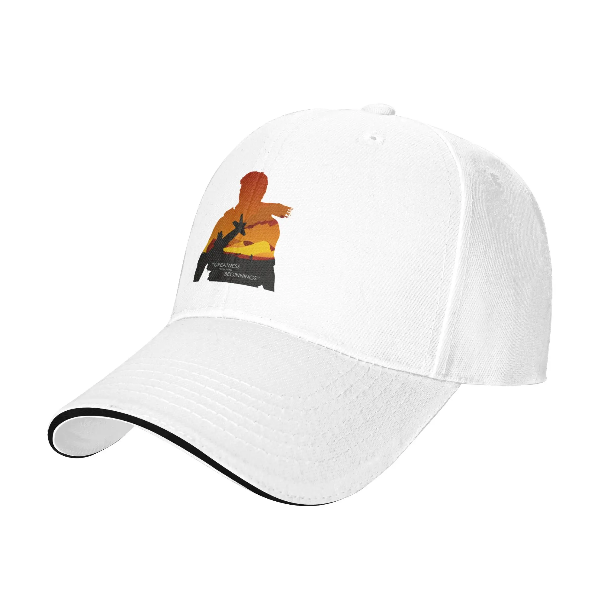 Greatness from Small Beginnings Baseball Cap Vintage Mass Effect Sandwich Caps for Men Women Adjustable Headwear Workouts