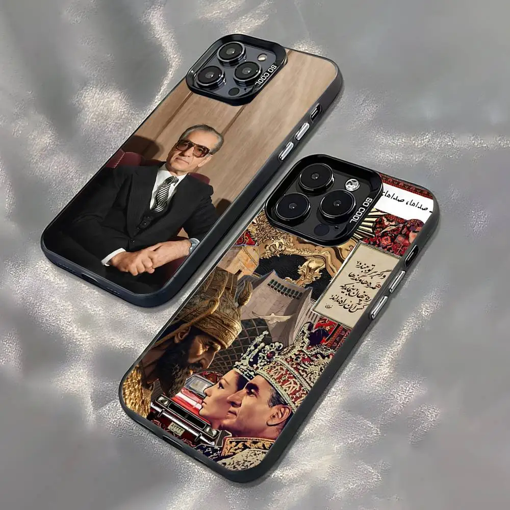 

M-Mohammad Reza P-Pahlavi Iran For Black Candy Matte Cover iPhone 17,16,15,14,13,12,11,Pro,MAX,Plus