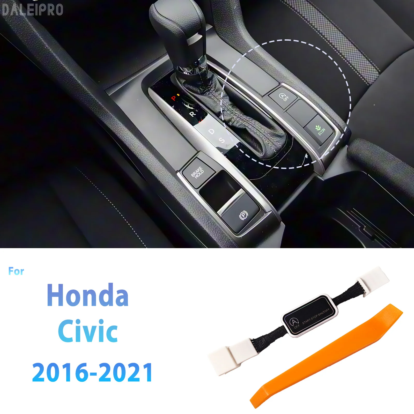 

For Honda Civic 10th 2016 2017 2018 2019-2021 Automatic Stop Start Engine System Memory Module Cancel Car Auto Start Stop Switch