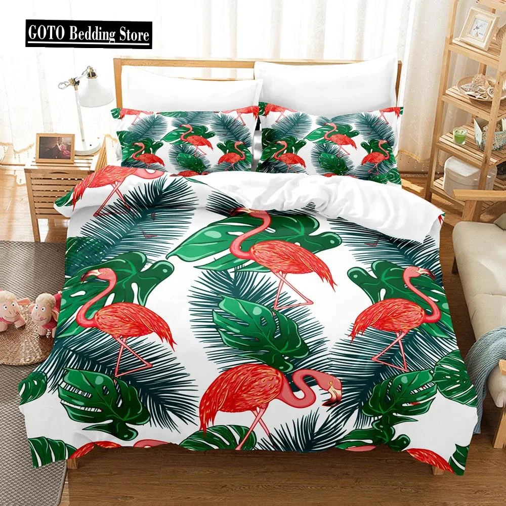 

Flamingo Comforter Bedding Sets Winter Duvet Cover Sets Kids,twin Full Queen King Bedroom Set Home Textile Housse De Couette