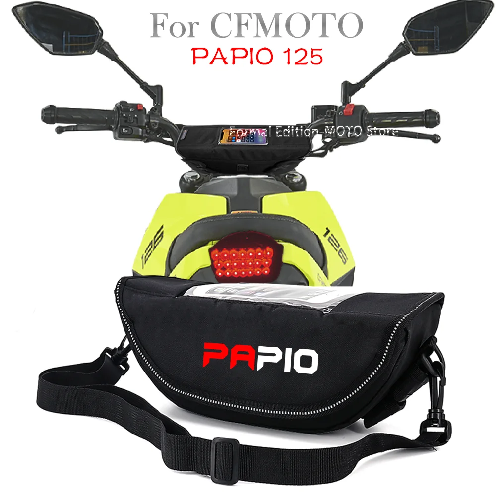 

Motorcycle accessory for CFMOTO PAPIO 125 800MT CLX700/250 Waterproof and Dustproof Handlebar Storage Bag Navigation Bag