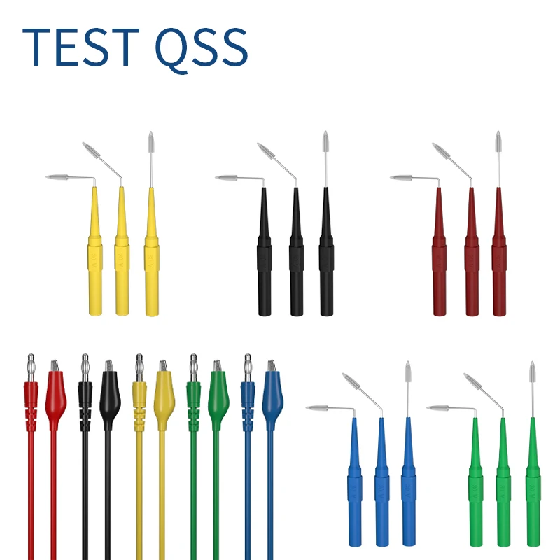 

QSS 20PCS 4MM Banana Plug Test Lead Kit with Alligator Clips - Electrical Test Probe Accessories for DIY And Professional Use