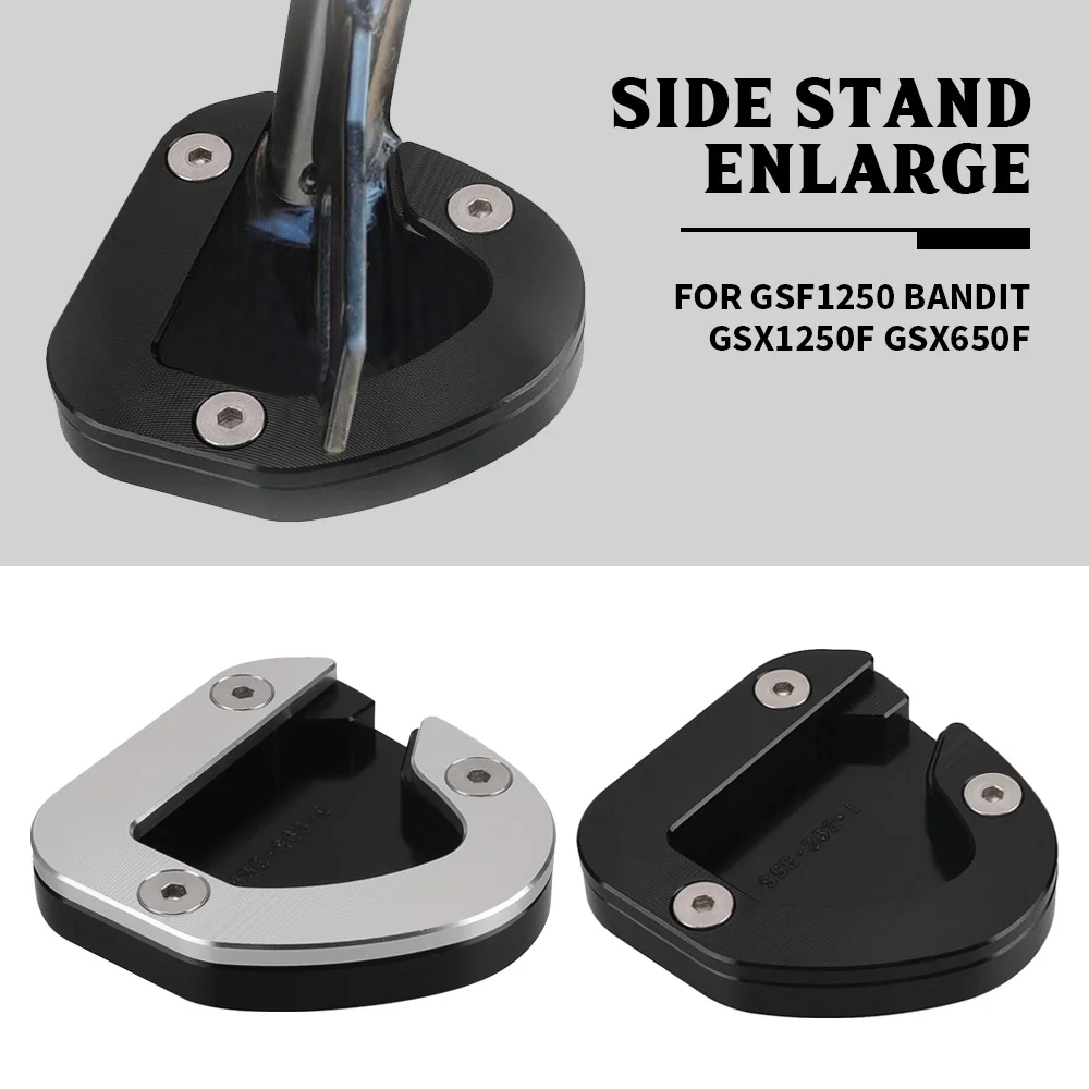 

FOR Suzuki GSF1250S Bandit ABS Bandit 1250 GSX1250F/FA 2007-2016 Foot Side Stand Pad Plate Kickstand Enlarger Support Extension