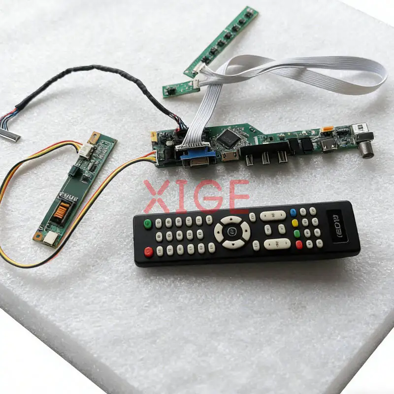 

Для LQ150F1LH22 CLAA150PB0 N150P2 N150P3 Комплект платы привода матричного контроллера 1400x1050 1CCFL 1400*1050 LVDS 30-контактный HDMI + VGA + AV + USB