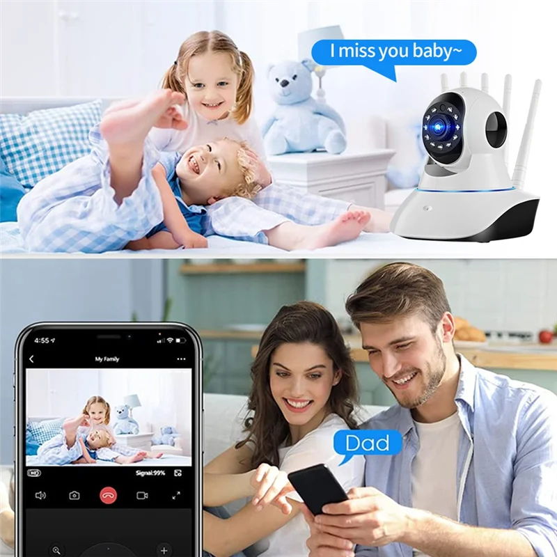 RALCA-HD 3MP Wireless IP Camera CCTV WIFI Camera PTZ Security Protector Smart Autotrack Baby Monitor