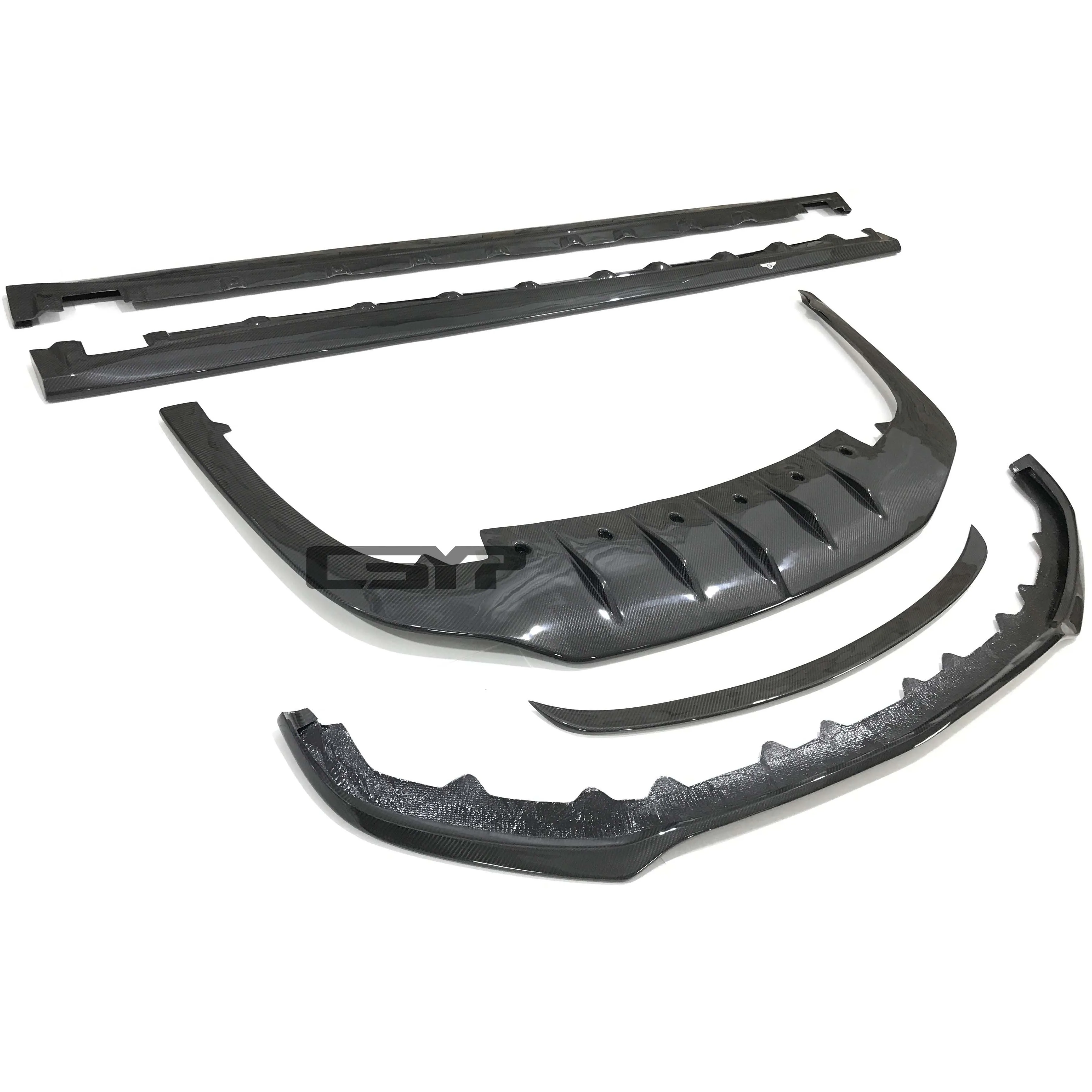 Picture 3: Carbon Fiber Body Kit for Flying Spur Front Bumper Lip Rear Diffuser Spoiler Side Skirts