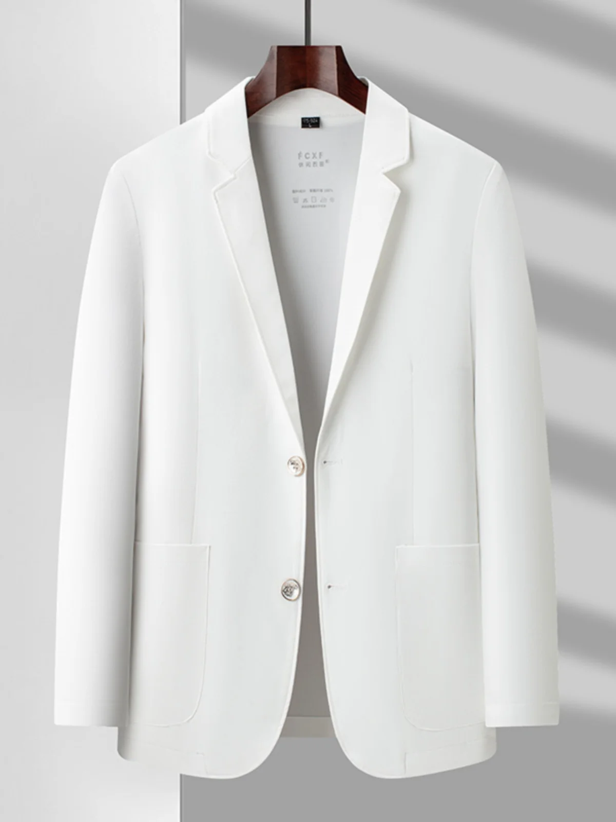 

Летний легкий мужской костюм класса люкс: эластичный приталенный однобортный пиджак для делового и повседневного стиля