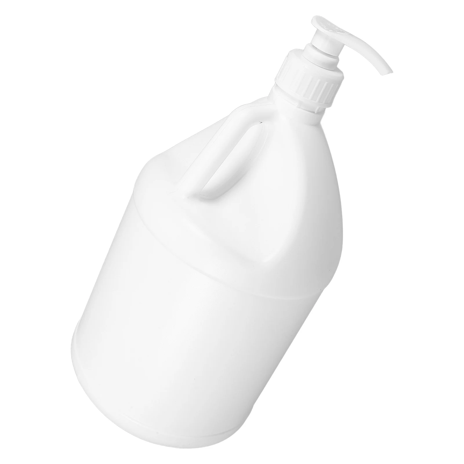 

1 Gallon 4L White Plastic Food Bucket Storage Container Portable Handle Kitchen Bar Use Liquid Jug Dispenser