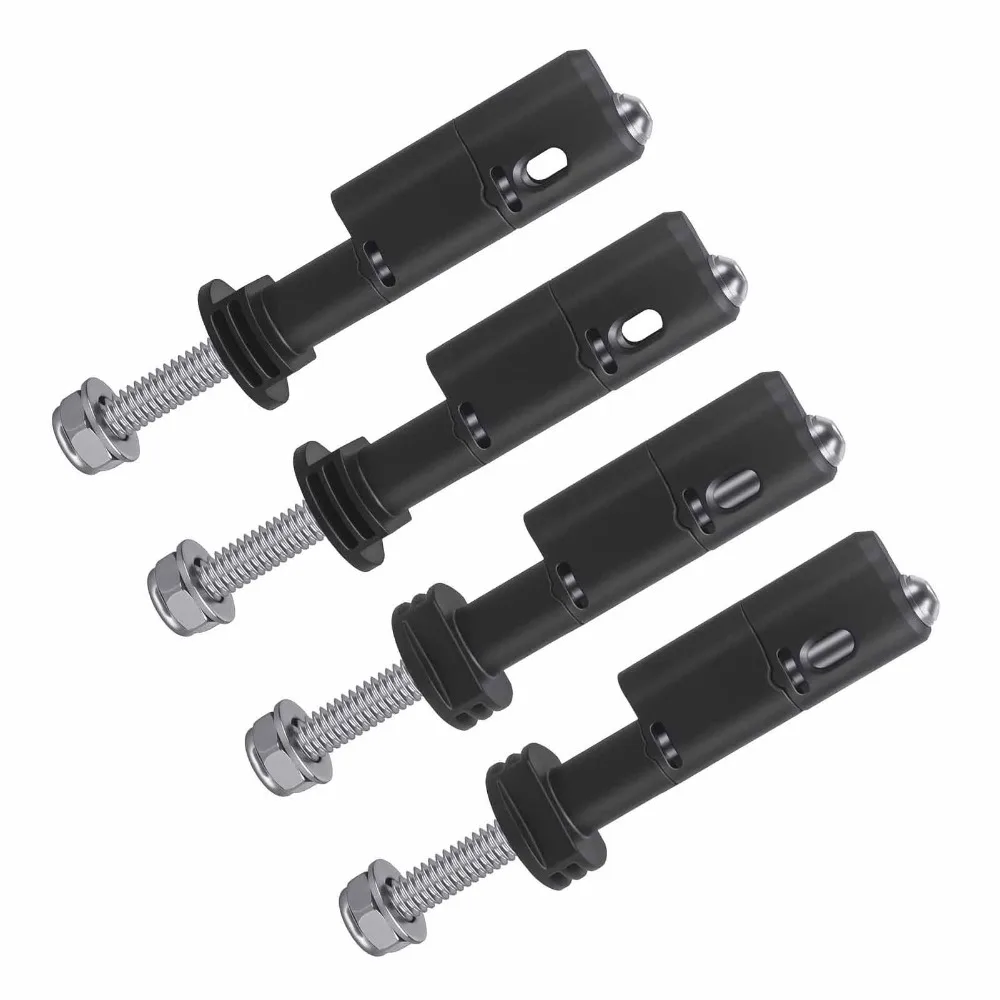 4 PCS Lockable Design Mounting Pins Stainless Steel 140MM Length Traction Board Mount Pins Compatible with MaxTrax MKII