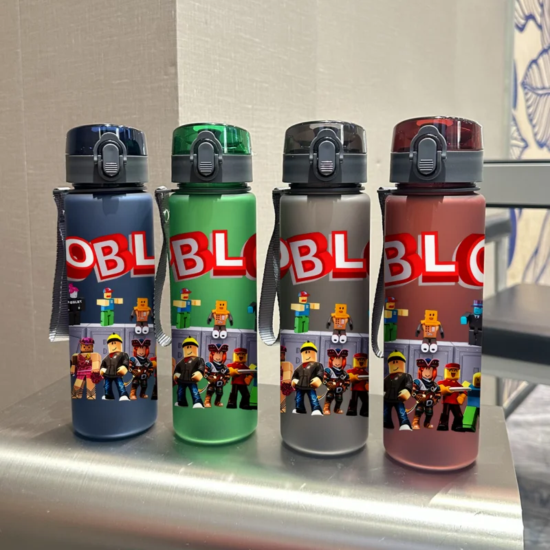 Gelas Air 560ML Cetak 3D dengan Pola Mainan Lego yang Menarik, Gelas Air Bergaya Berkapasitas Besar Anti Bocor dengan Lapisan Embun untuk Penggunaan Sehari-hari