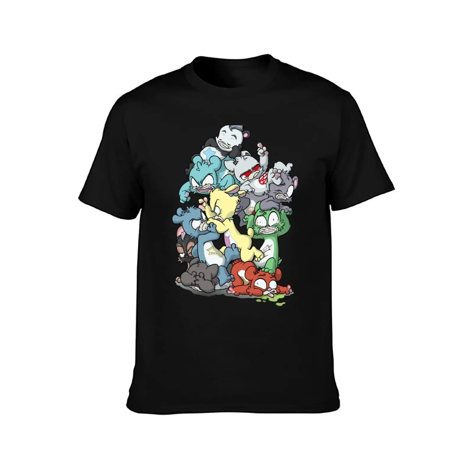 Bear Pile T-Shirt Festival Party Tee Top
