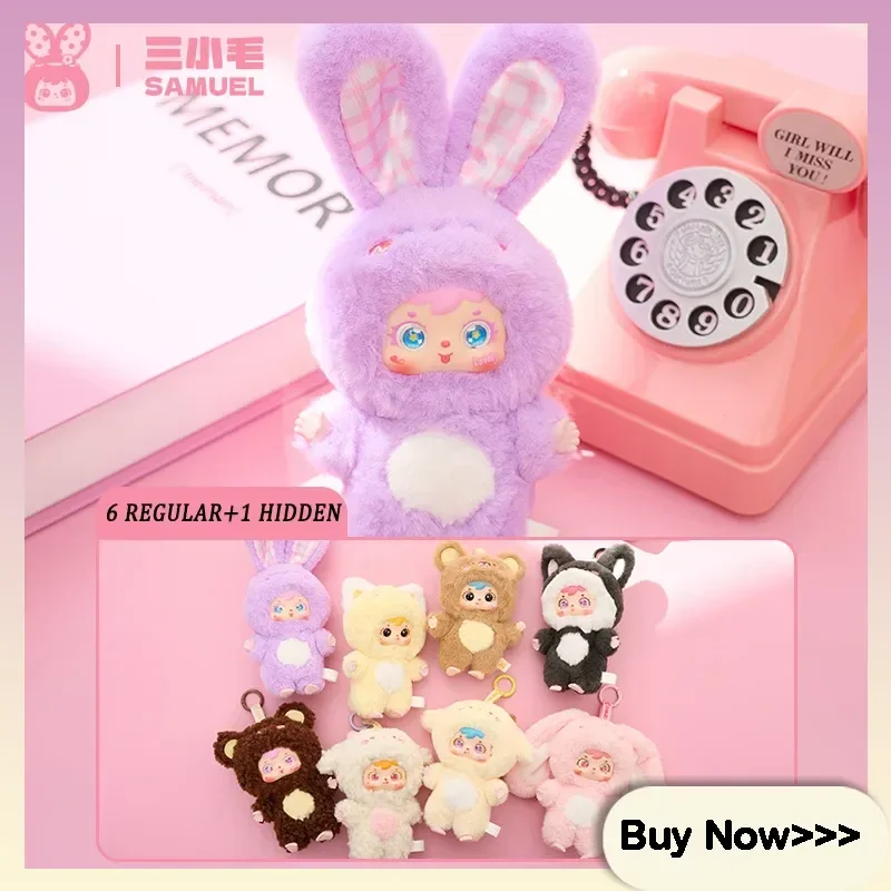 

Samuel Cute Pet Series Vinyl Plush Blind Box Toys Backpack Pendants Cute Cartoon Animal Series Mysterious Box Toy Surprise Gift
