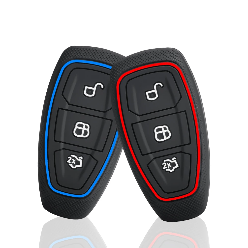 New Silicone Car Key Case For Ford Puma Grand C Max Focus Mondeo Kuga Fiesta Ecosport Transit Kuga Silicone Remote Key Case