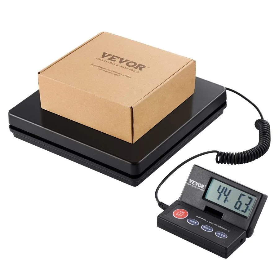 

Digital Shipping Scale 110 lbs x 0.07 oz. Heavy Duty Postal Scale with Timer Tare Hold Function 90 Foldable LCD Screen Package
