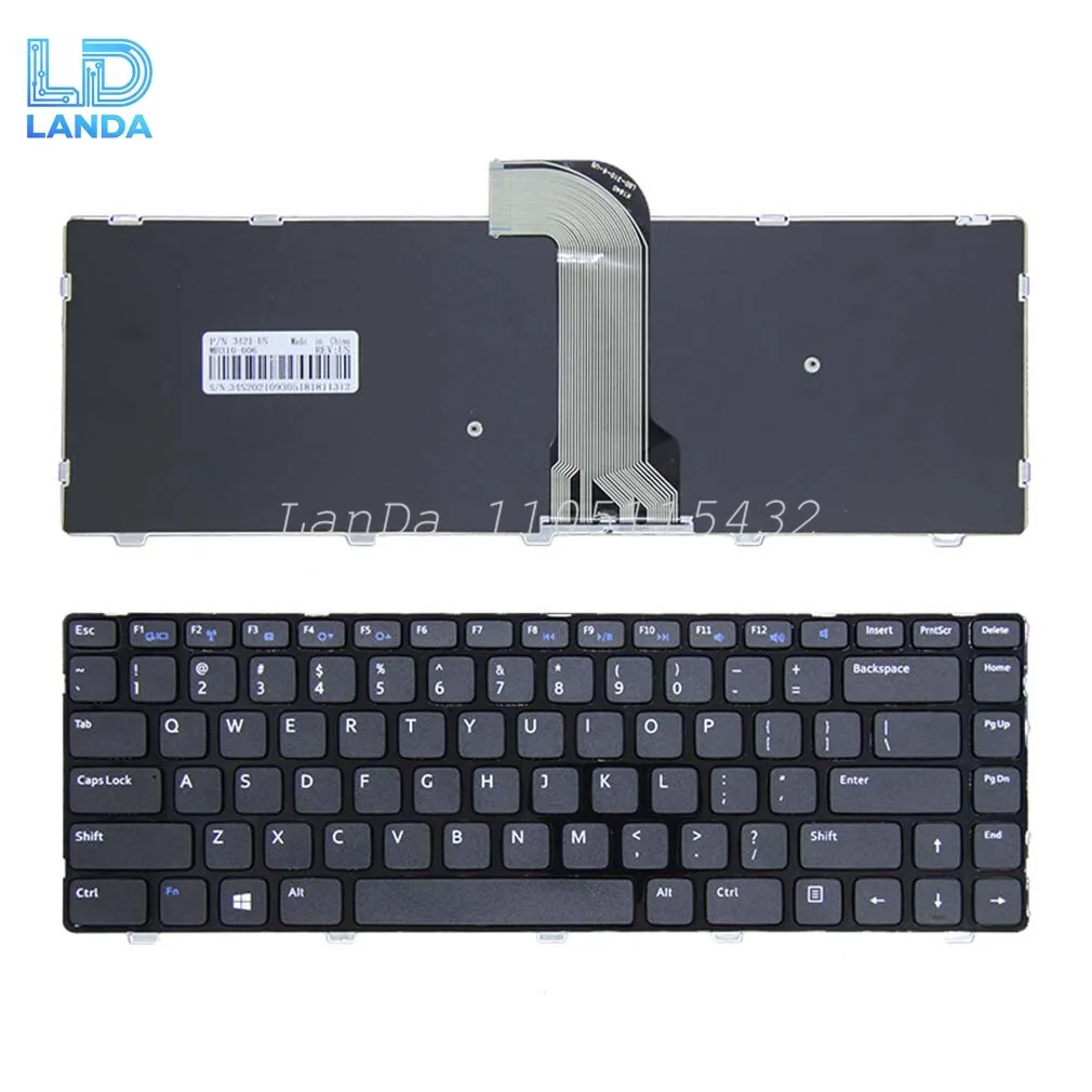 Keyboard For DELL 3421 5421 5437 5523 14R-2158 V2421 M431R 15Z Black No Backligt