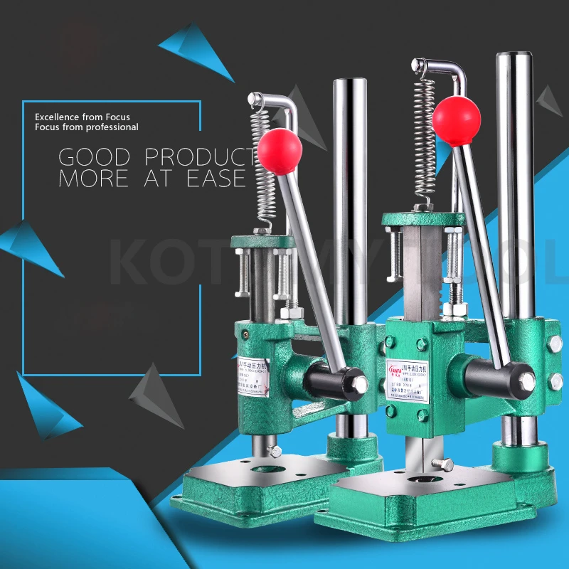 Small Desktop Hand Press Machine Desktop Round /Square Head Manual Punch Punching Machine JM16 Hand Press Machine